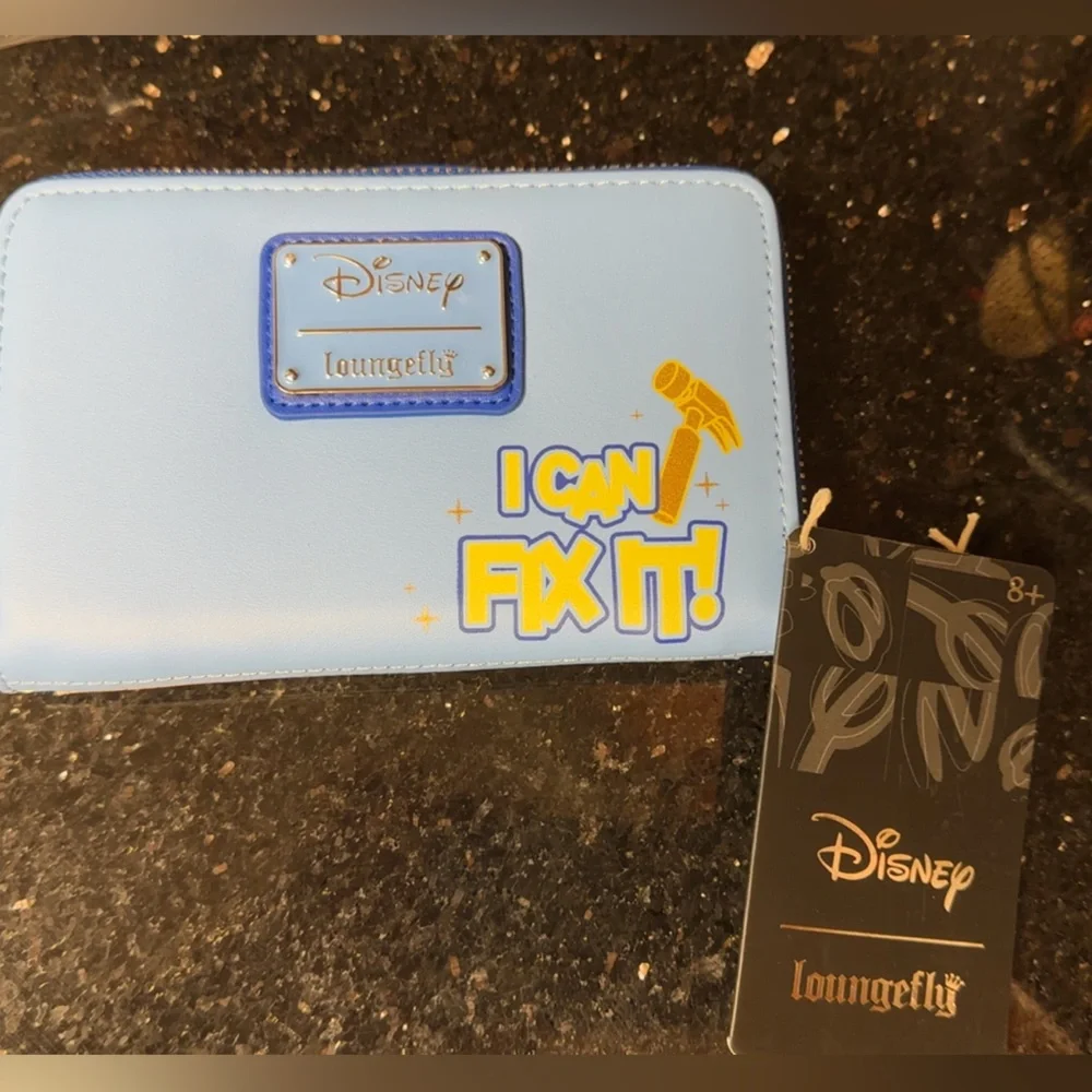 NWT Loungefly Disney Wreck It Ralph Fix It Felix Zip Around Wallet - Picture 4 of 8